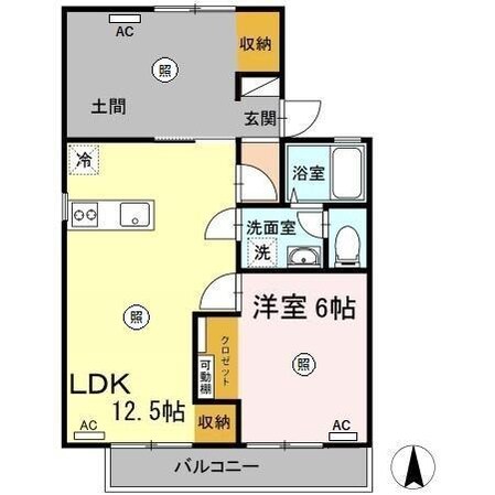 アスール三佐の物件間取画像